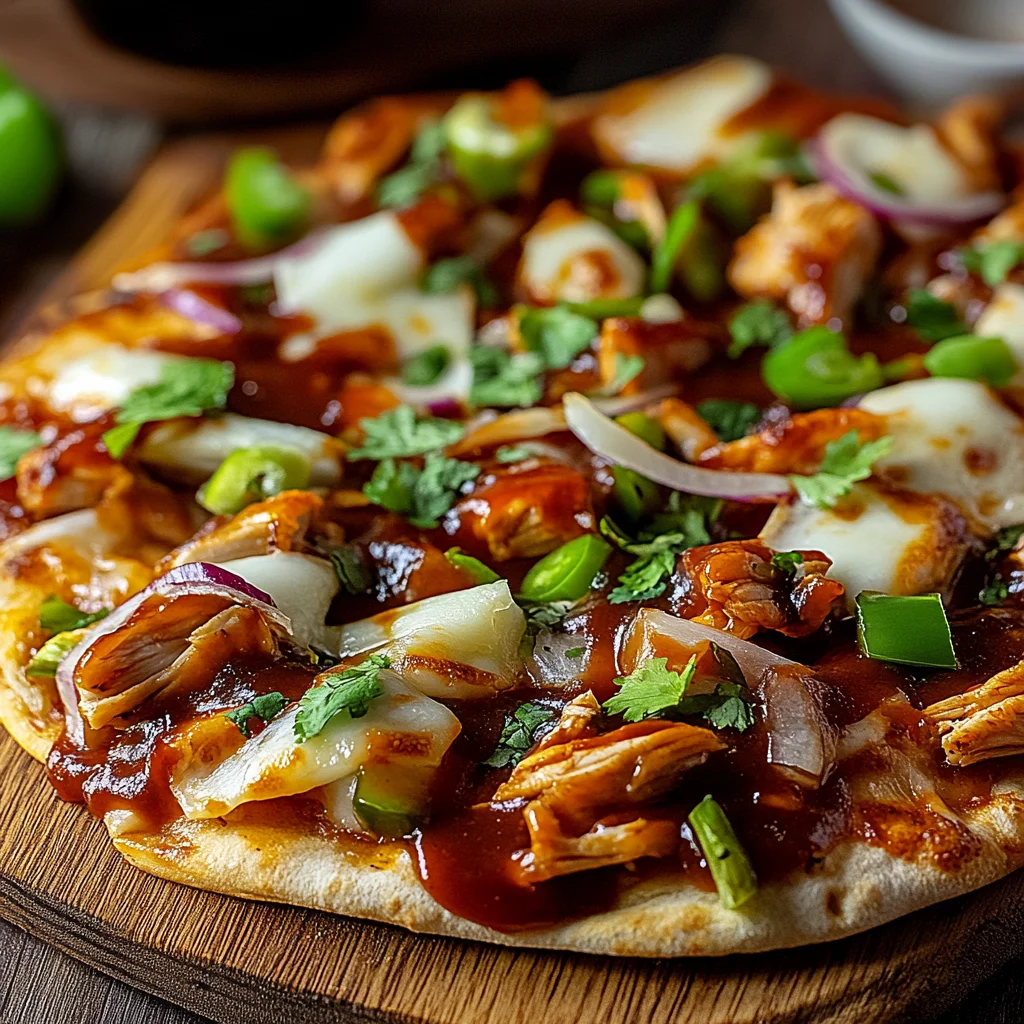 BBQ Chicken Flatbread Pizza