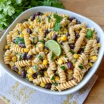 Black Bean and Corn Pasta Salad with Lime Greek Yogurt Dressing