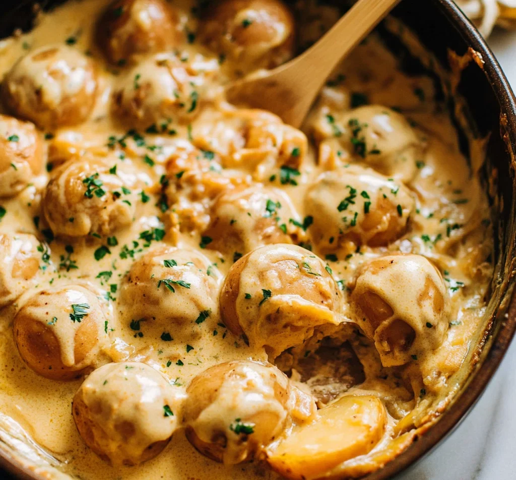 Creamy Baby Potatoes Recipe