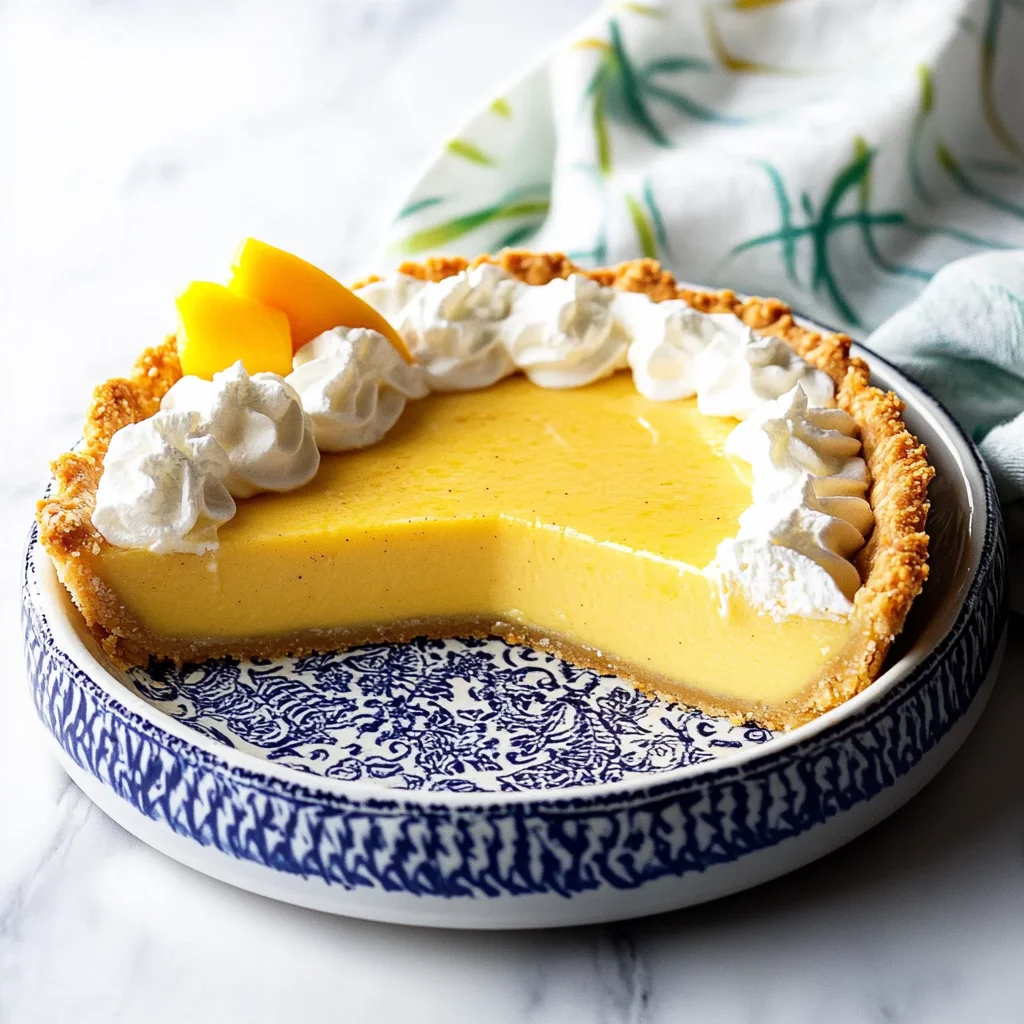 Mango Custard Pie