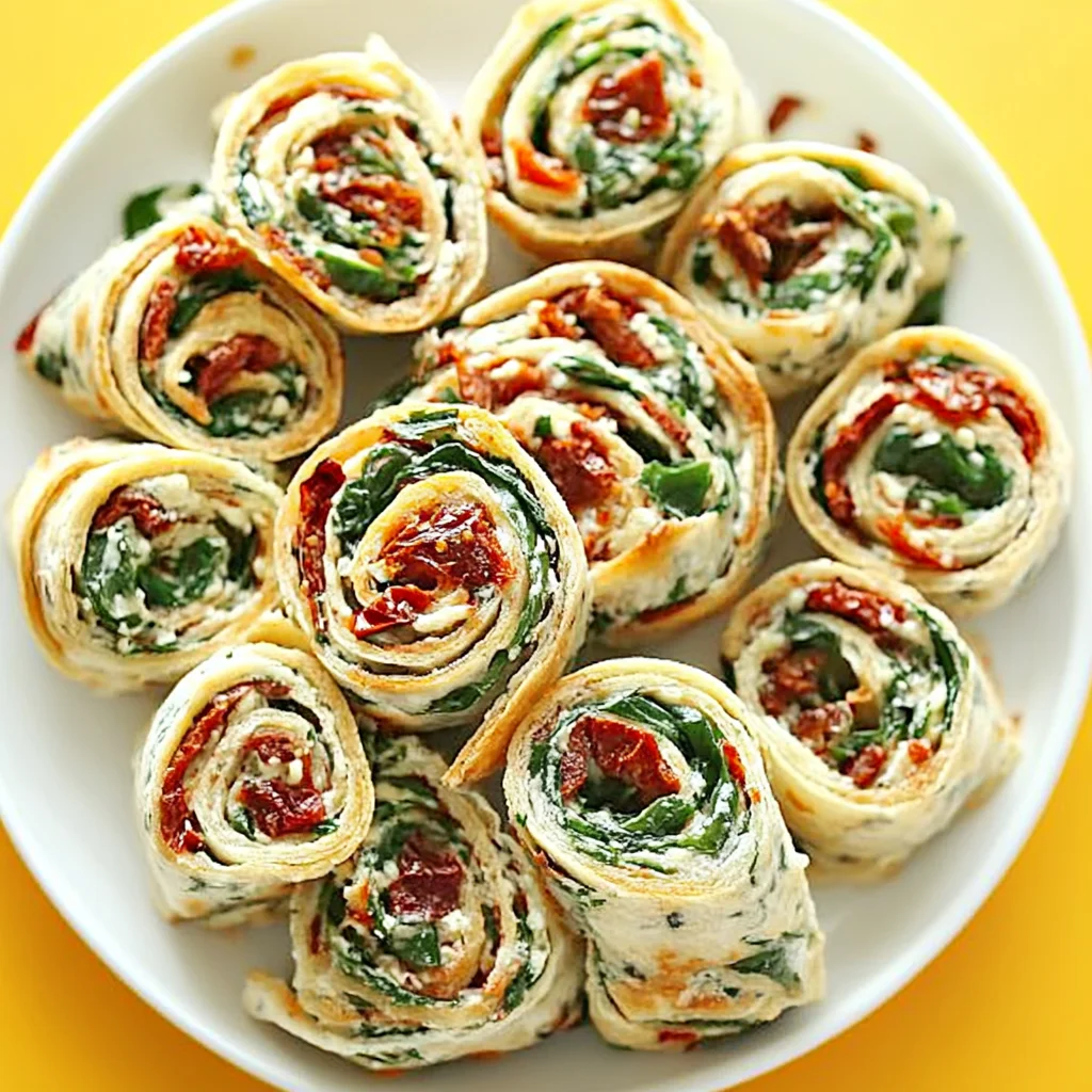Sun-Dried Tomato and Basil Pinwheels