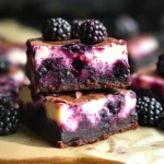 Blackberry Swirl Cheesecake Brownies