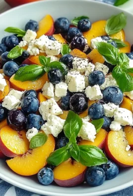 Blueberry Peach Feta Salad