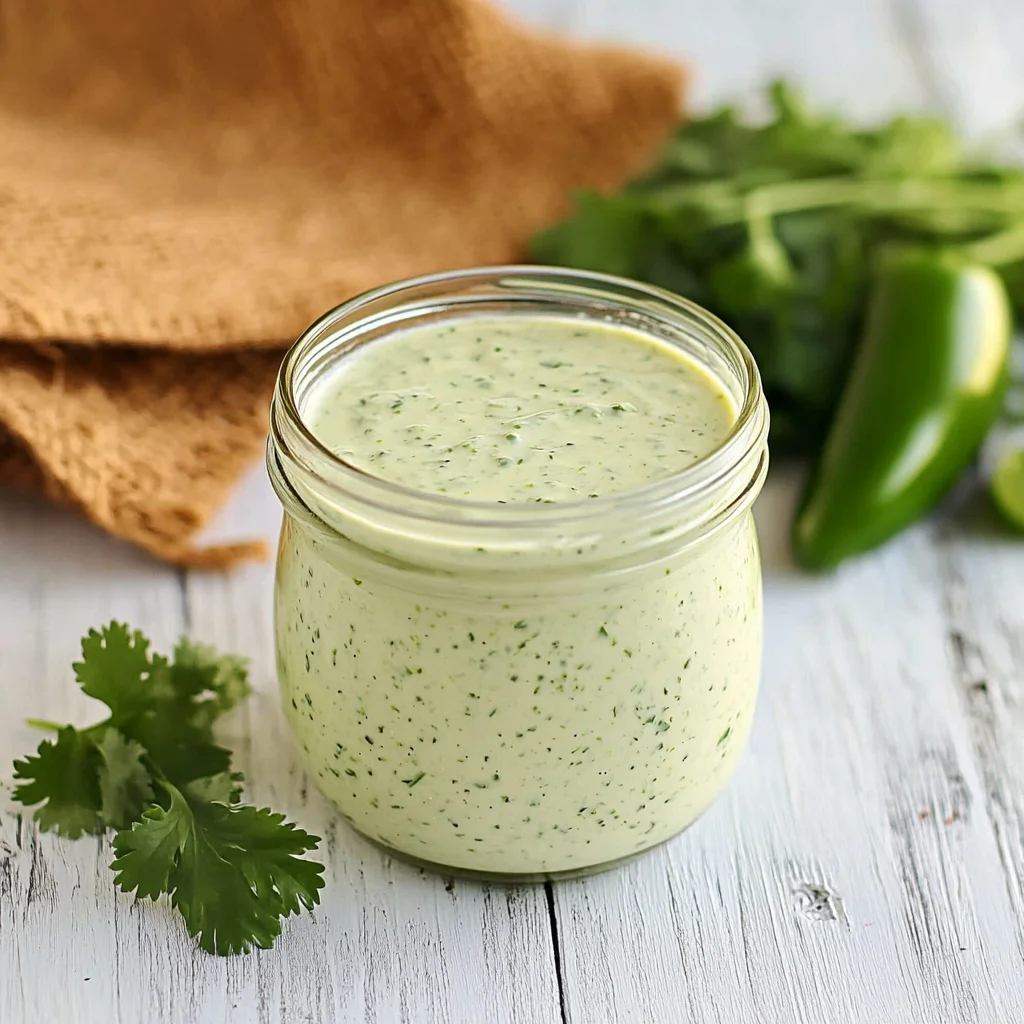 Creamy Jalapeno Cilantro Dip Dressing