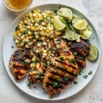 Grilled Hot Honey Chicken with Lime Corn Salad