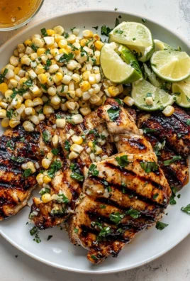 Grilled Hot Honey Chicken with Lime Corn Salad
