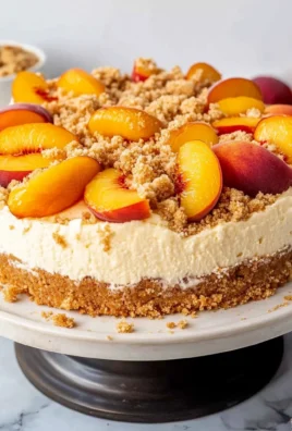Peach Cobbler Cheesecake