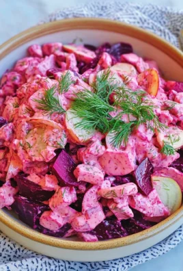 Pink Princess Salad (with creamy beet dill dressing)