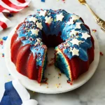 Red, White & Blue Bundt Cake