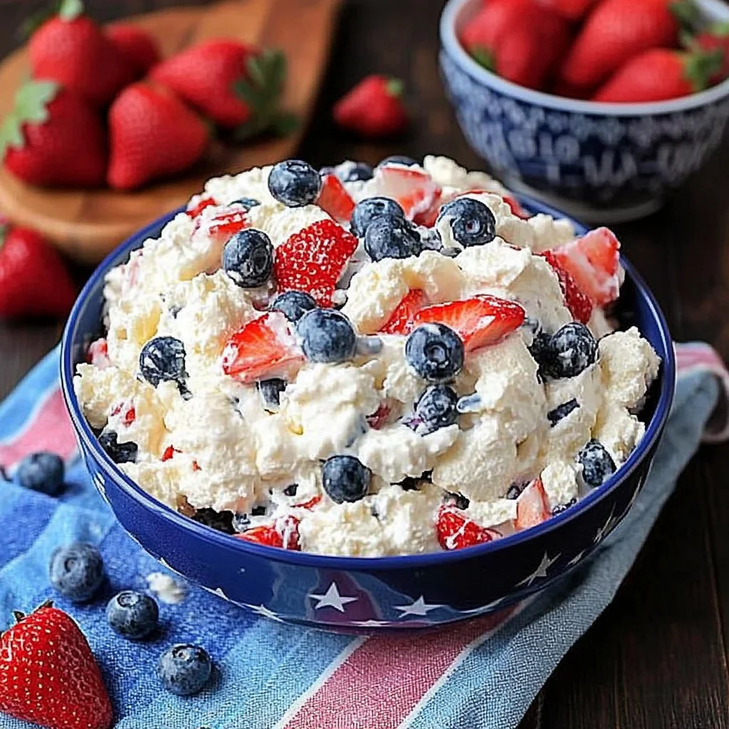 Red White & Blue Fluff Salad