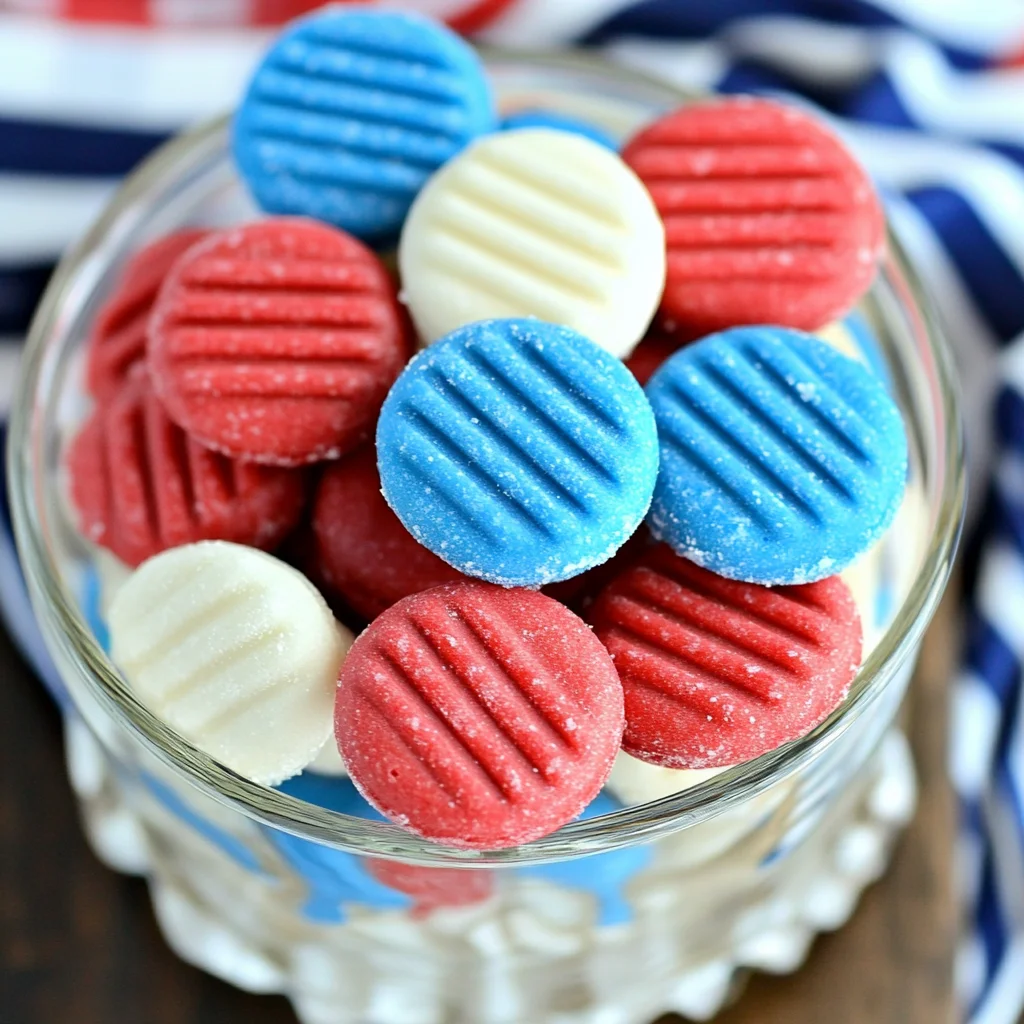 Red, White and Blue Patriotic Peppermint Patties