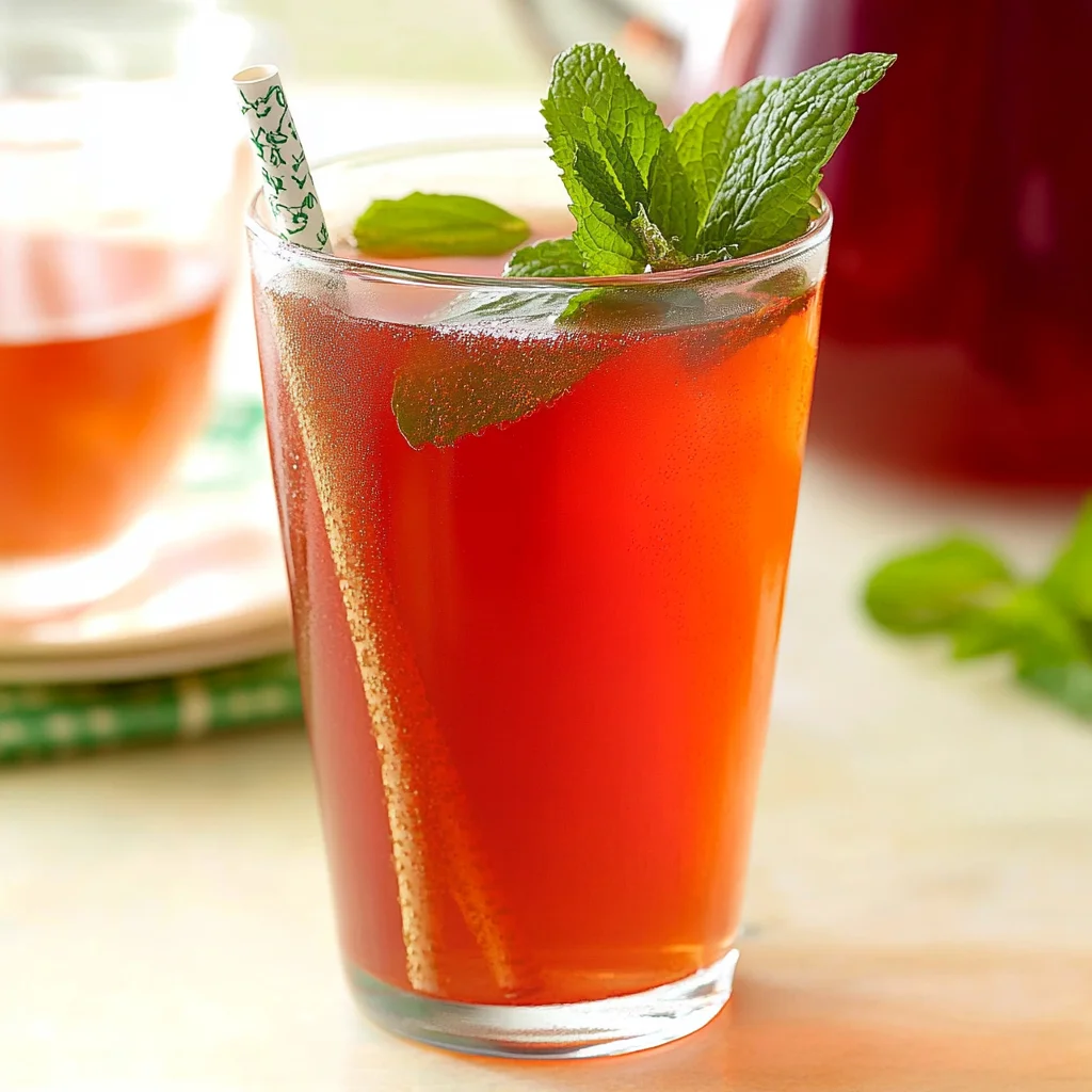 Rhubarb Mint Tea