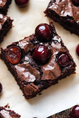 Roasted Chocolate Cherry Brownies