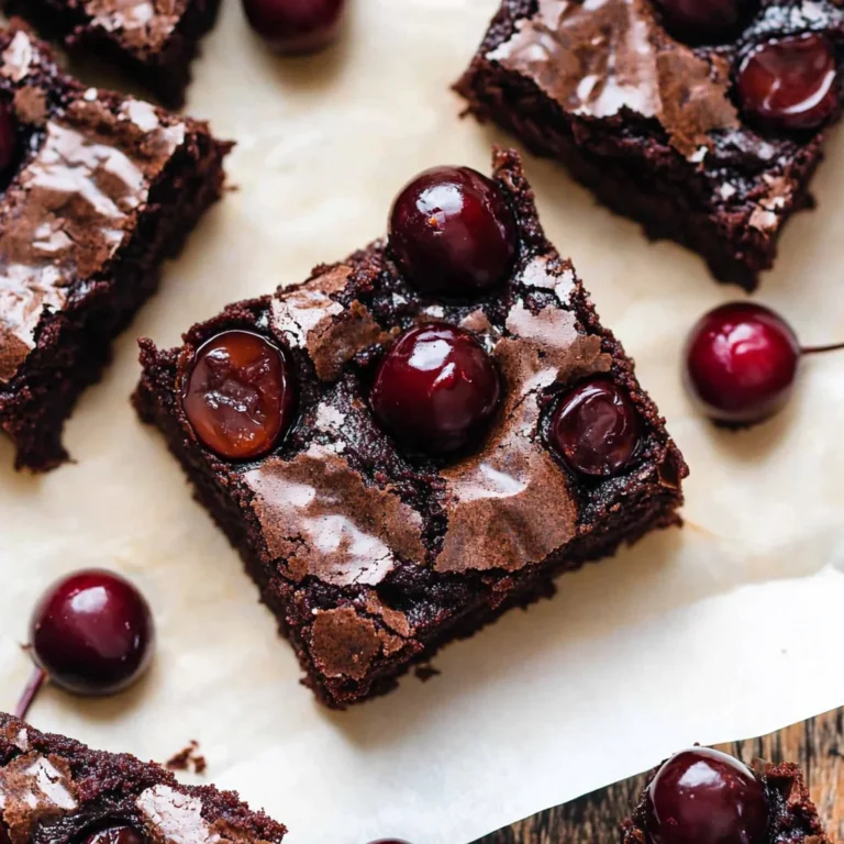 Roasted Chocolate Cherry Brownies