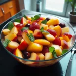 Summer Peach Fruit Salad