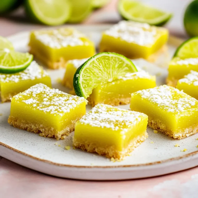 Vibrant Lime Bars