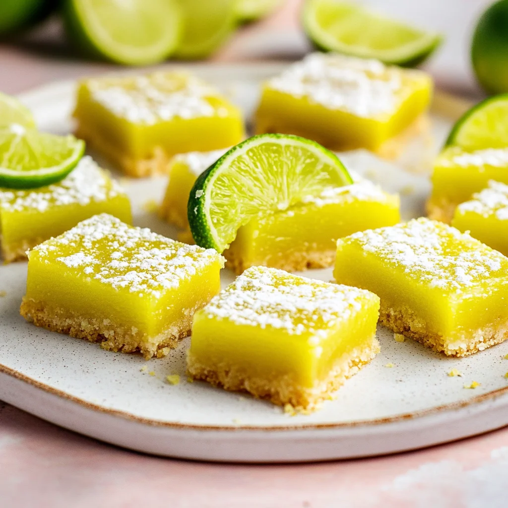 Vibrant Lime Bars