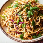 Asian Noodle Salad in Peanut Dressing