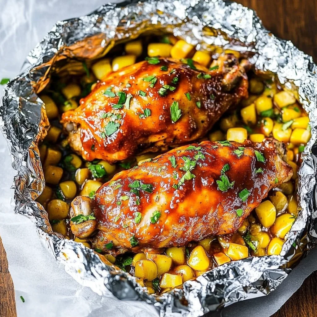 BBQ Chicken Foil Packets