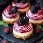 Berry Swirl Cheesecake Bites