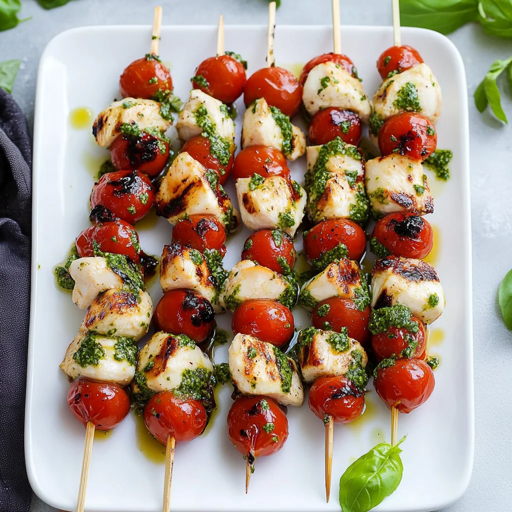 Chicken Caprese Skewers