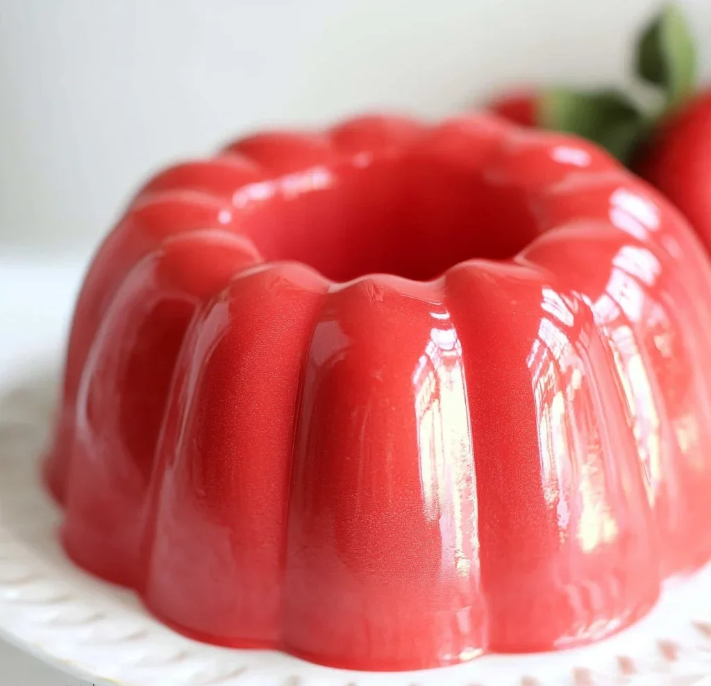 Creamy Strawberry Jello Mold