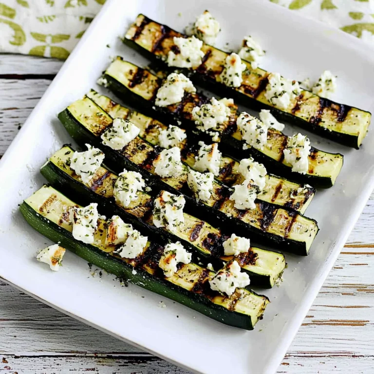 Easy Grilled Greek Zucchini