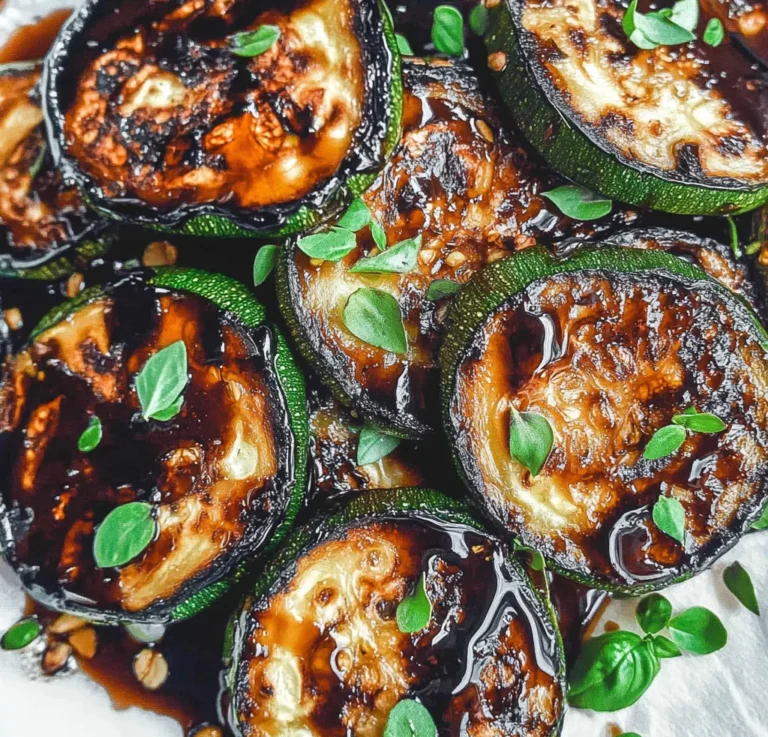 Easy Skillet Zucchini Recipe with Balsamic Reduction