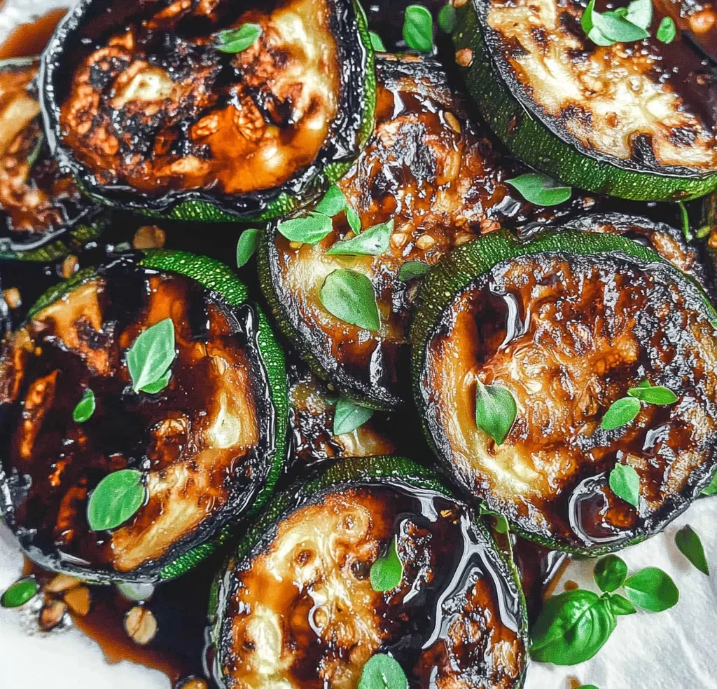 Easy Skillet Zucchini Recipe with Balsamic Reduction