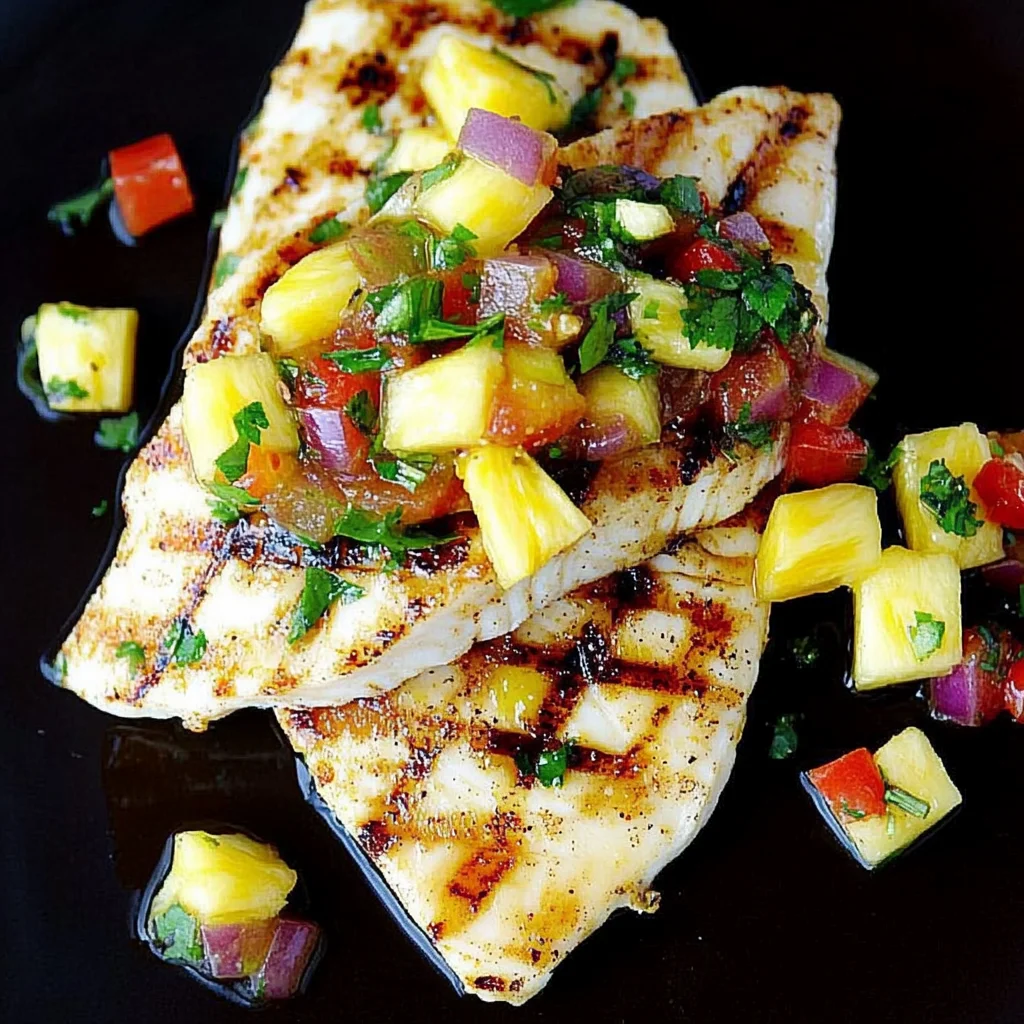 Grilled Mahi Mahi with Pineapple Salsa