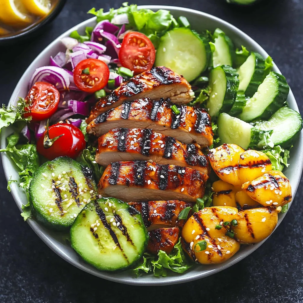 Grilled Teriyaki Chicken Salad