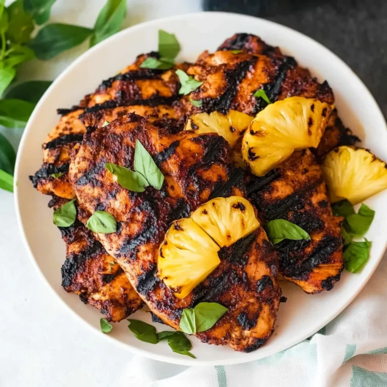 Homemade Grilled Pineapple Chicken