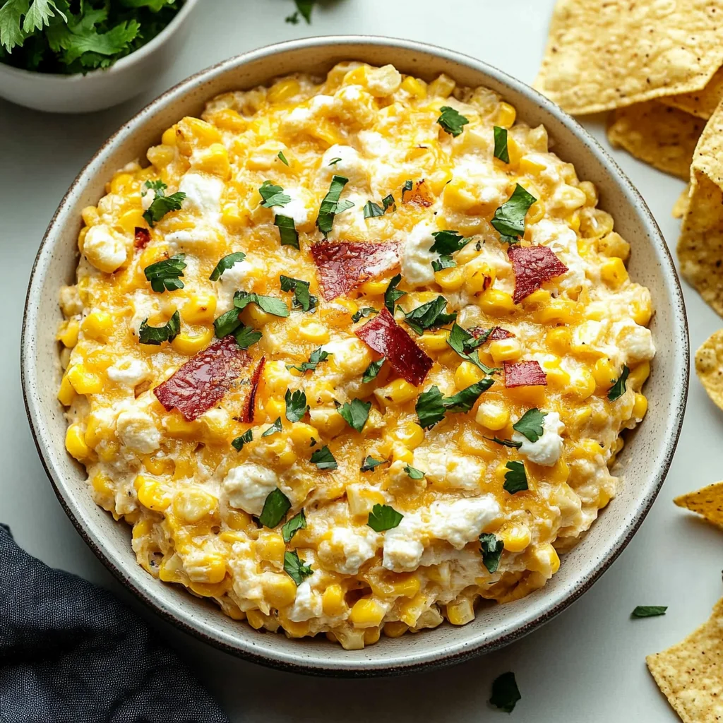 Irresistible Baked Crack Corn Dip