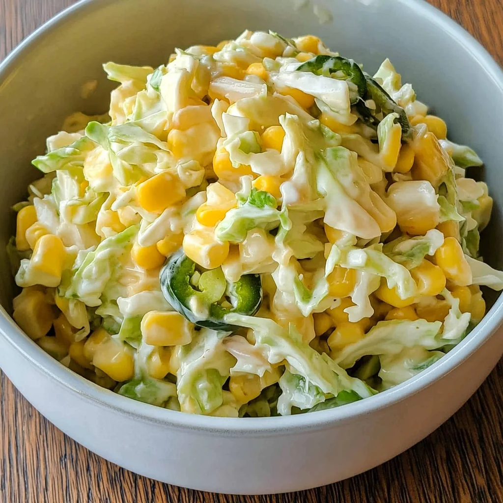 Jalapeno Corn Coleslaw