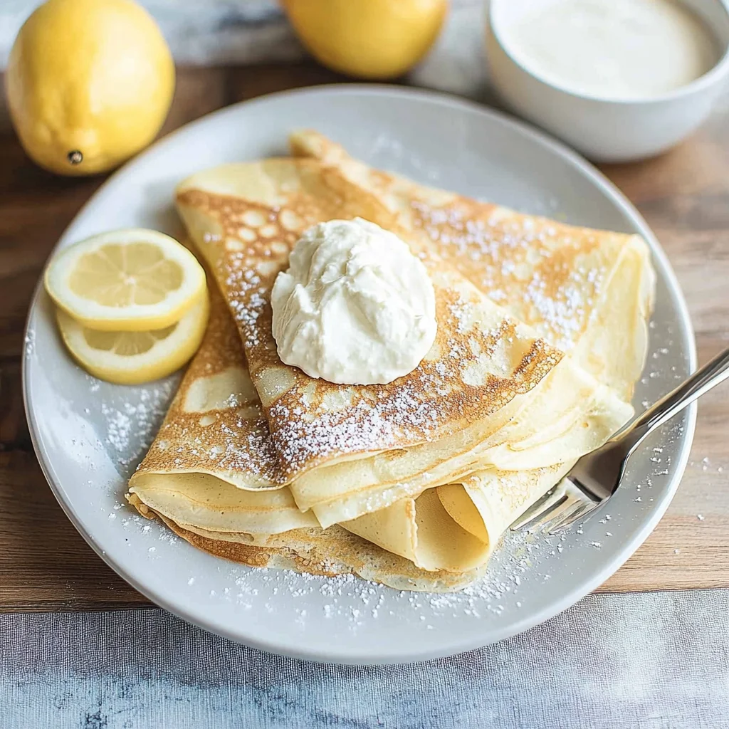 Lemon Ricotta Crepes