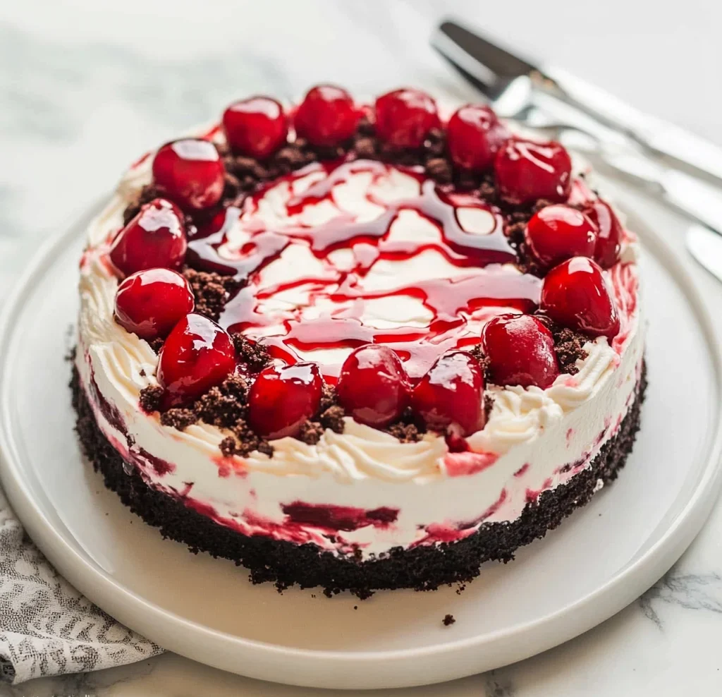 No Bake Black Forest Icebox Cake