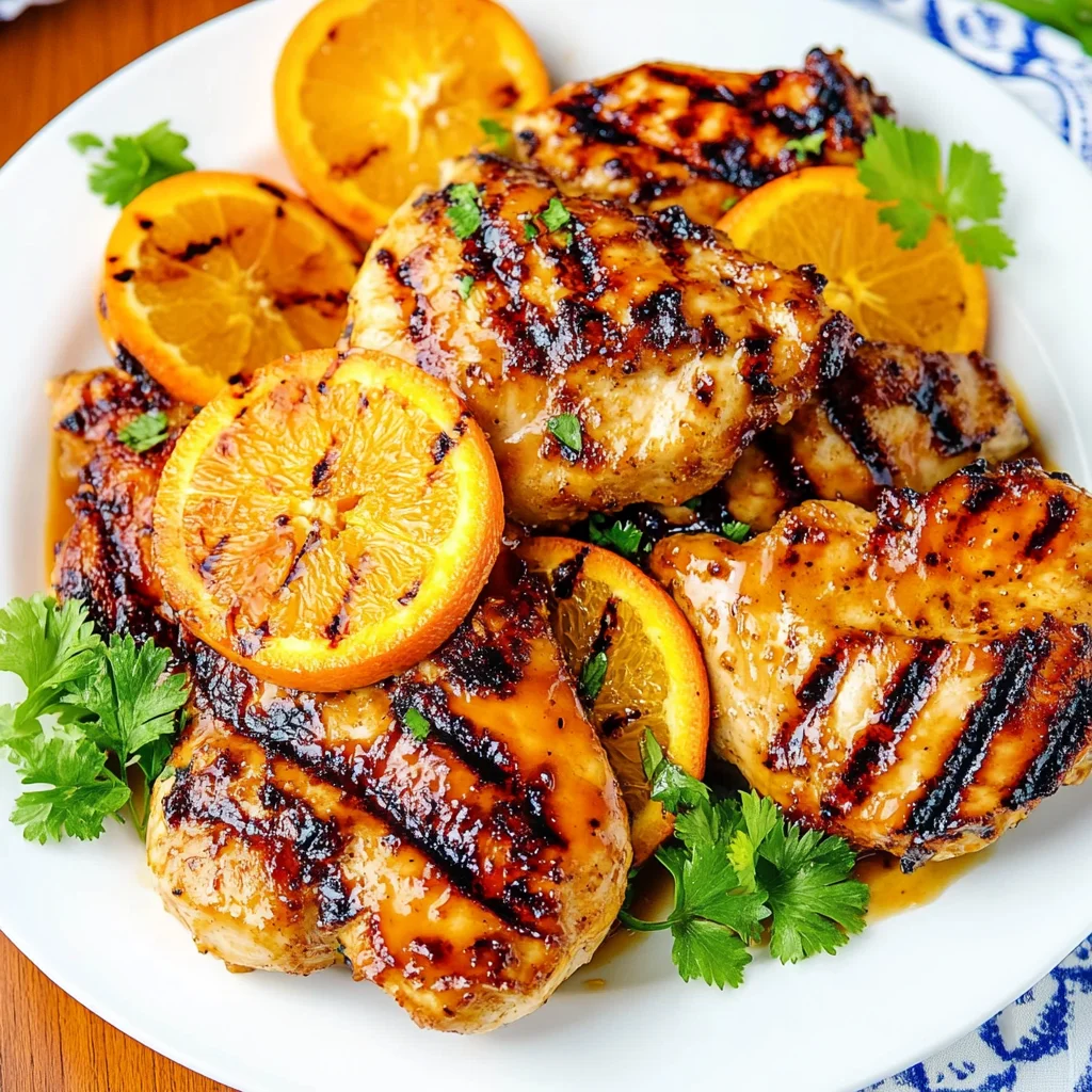 Orange Barbecue Grilled Chicken Recipe