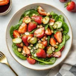 Strawberry Spinach Salad with Strawberry Balsamic
