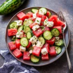 Watermelon Cucumber Salad Recipe