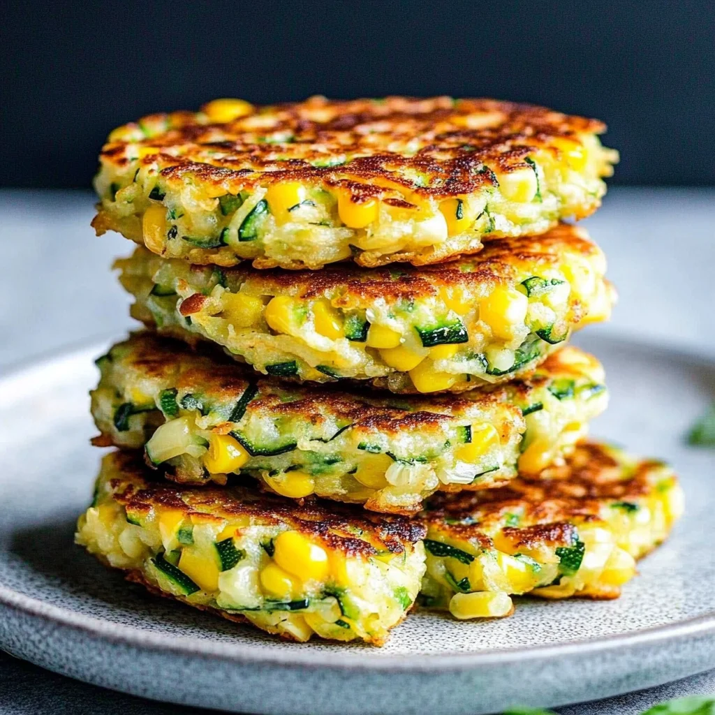 Zucchini and Corn Fritters