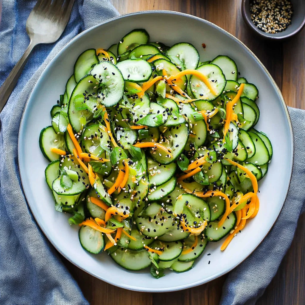 10-Minute Ginger Miso Cucumber Salad