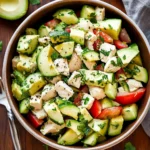 Chicken Cucumber Avocado Salad (NO COOK)