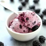 Fresh Blackberry Ice Cream (No Churn)
