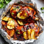 Grilled Hawaiian Barbecue Chicken in Foil