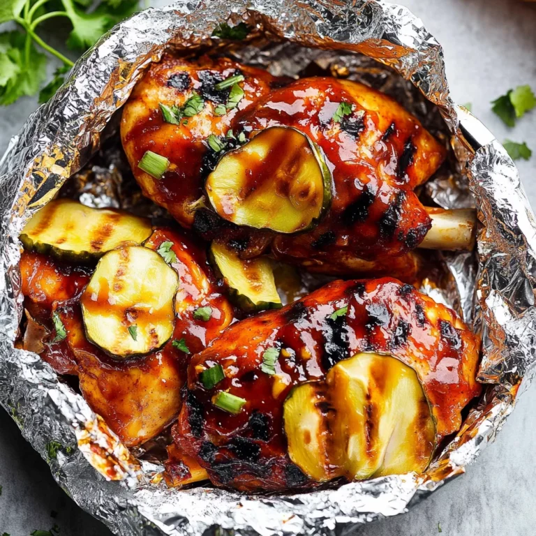 Grilled Hawaiian Barbecue Chicken in Foil