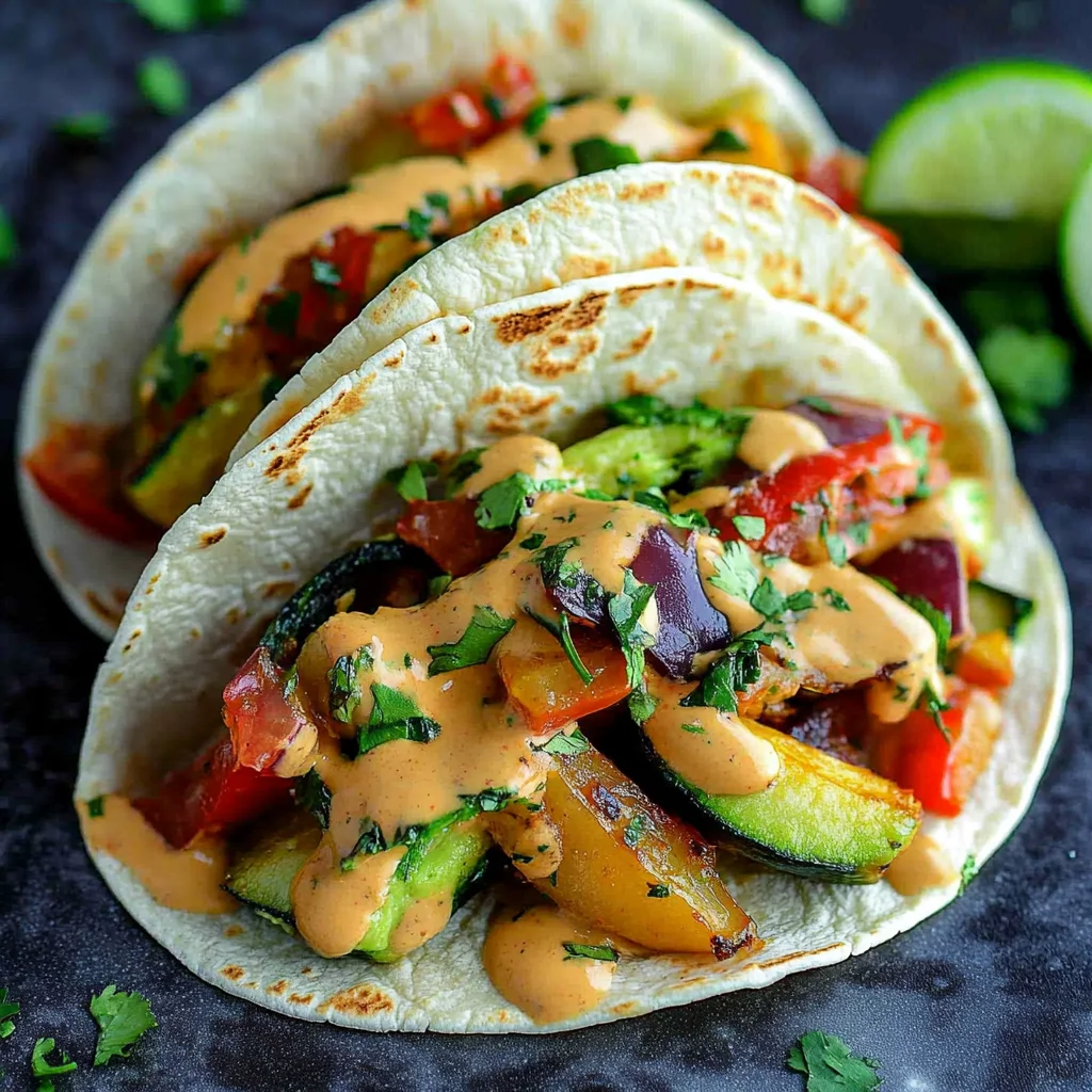 Grilled Thai Vegetable Tacos Recipe