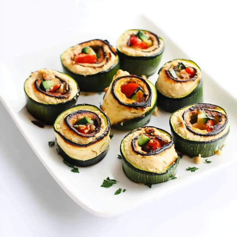 Grilled Zucchini Hummus Roll-Ups Recipe