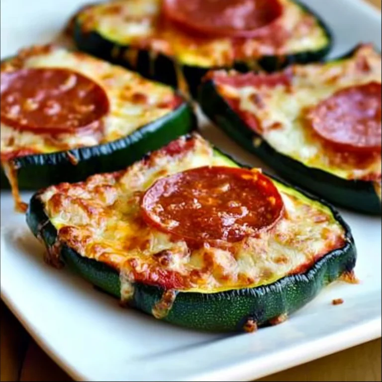 Grilled Zucchini Pizza Slices