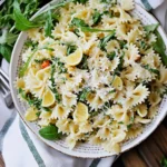 Lemon Basil Parmesan Pasta Salad