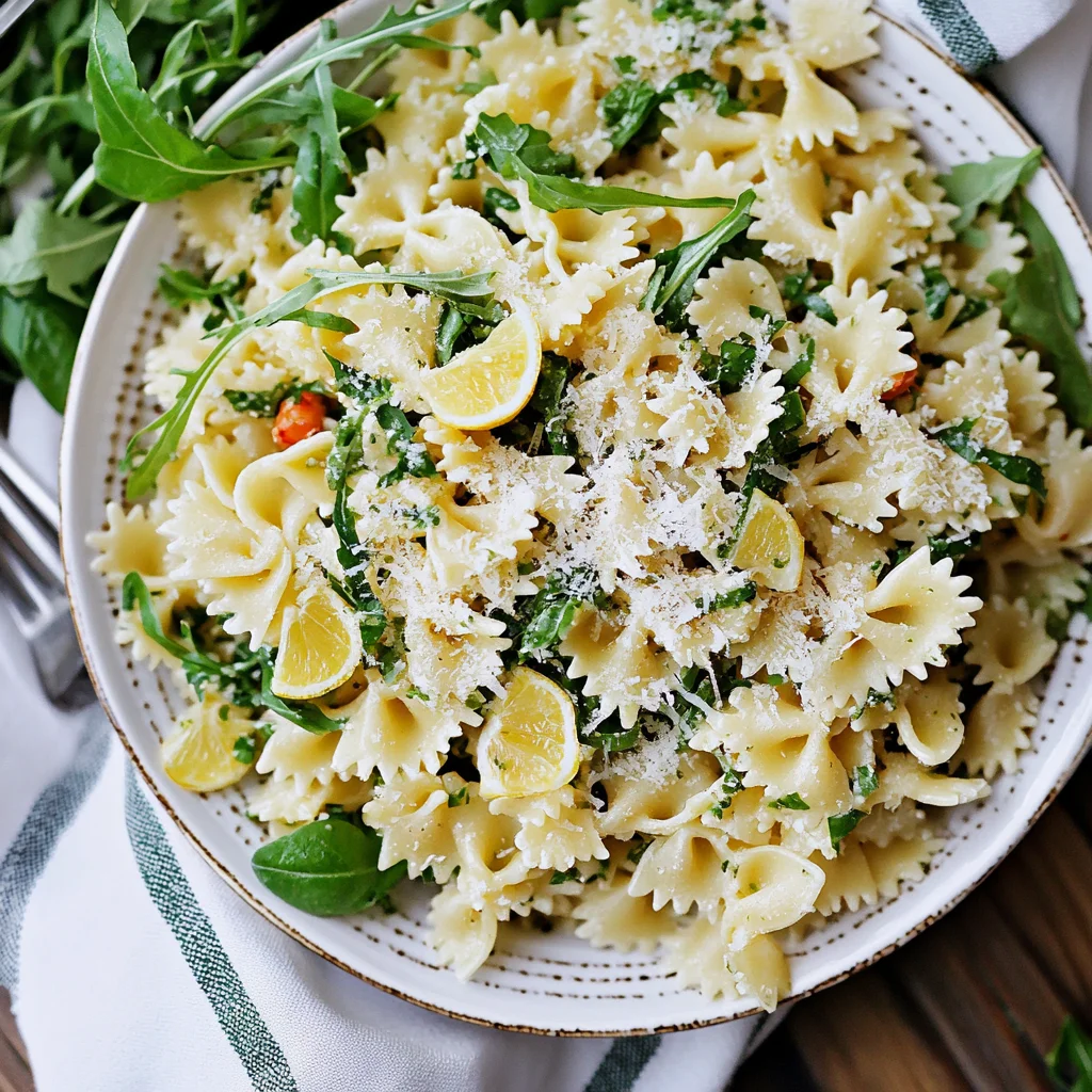 Lemon Basil Parmesan Pasta Salad